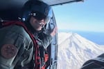 In this photo provided by the U.S. Coast Guard, rescue swimmer Tyler Jaggers, who died March 5, 2026, of his injuries following a medical evacuation mission off the coast of Washington state, is seen in an aircraft.