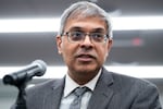 Dr. Jay Bhattacharya speaks during a roundtable discussion with members of the House Freedom Caucus on the COVID-19 pandemic at The Heritage Foundation in late 2022.