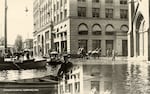 Portland Chamber of Commerce building flooded in 1894.