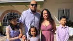 Carlos Sanchez Villalba, Sandra Frausto Reyna, and their three children.