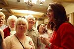 U.S. Rep. Jaime Herrera Beutler speaks to constituents at a Sept. 18, 2018 debate in Woodland, Washington.