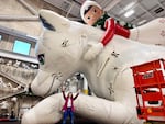 Just how big is this Elf on the Shelf balloon? Look for Macy's Production Operations Director, Kathleen Wright at the bottom of the photo.