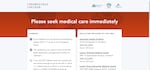 Oregon’s “Coronavirus Checker”: Results—Severe Symptoms