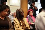 Commissioner-elect Jo Ann Hardesty at a City Council hearing on Mayor Ted Wheeler's proposed ordinance giving him the power to dictate the location and duration of some protests in town, Thursday, Nov. 8, 2018, Portland, Oregon.