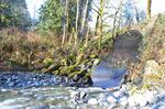 A culvert much too small for the creek it carries would cost millions to replace with a bridge.