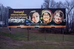 Fentanyl became a pivotal issue during the 2024 presidential campaign, despite evidence the crisis was rapidly improving. An anti drug sign stating that Fentanyl kills and families won't be home for the holidays.