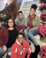 Madison McGee, left, and her three children, in this undated family photo. McGee was hospitalized for multiple days as she recovered from sepsis, and received rental assistance to help keep her family from being evicted.