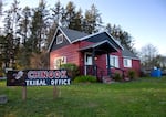 A small red house turned office.