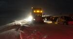 Snow began to pile up on I-5 in the Weed-Mount Shasta area of Northern California after dark Tuesday, Jan. 26, 2021, prompting closures in southern Oregon the following day.