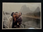 Chang Chih-yuan as a child, with his mother, Liang, and his Taiwanese father, when they were still living in China.