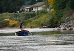 Salmon fishing on the Nooksack River in September 2021