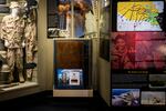 An exhibit dedicated to September 11th terrorist attacks is on display inside the Parris Island Museum at Marine Corps Recruit Depot, Parris Island on August 22 in Beaufort County, S.C.