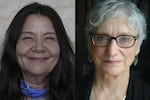 Leslie Marmon Silko (left, photo by Leslie Marmon Silko), Molly Gloss (right, photo by Gretchen Corbett)