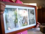 Liz Kirkaldie holds a photo of her grandson, Kory, as a child. He began smoking cannabis in high school. He also developed schizophrenia.