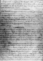 A draft of the 14th Amendment to the United States Constitution.