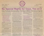 An excerpt from a 1988 newspaper advocating for the passage of Measure 8 in Oregon, which aimed to revoke discrimination protections for LGBTQ+ state employees.