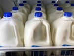 FILE - Milk is displayed at a grocery store in Philadelphia, Tuesday, July 12, 2022.