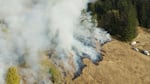The Confederated Tribes of the Grand Ronde use controlled fire to clear brush and manage the landscape in the Willamette Valley in September 2022.
