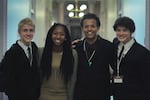 Grant High School students Finn Hawley-Blue, Khiarica Rasheed, Dylan Palmer and Mackie Mallison presented their short film at the 2016 White House Student Film Festival.