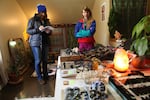Curator Michelle Grabner visits artist Brenna Murphy at her home studio.