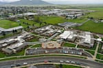 Aerial view of the Edward C. Allworth Veterans’ Home in Lebanon, Oregon, April 1, 2020.