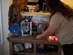 Maria Bocanegra has a shrine in her home to her son Jimmy Lee Alvarado.