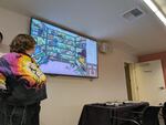 Students from the game design team show off their item collection game, Dec. 4, 2025.