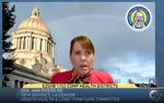 A screen shot of Washington State Sen. Ann Rivers (R) speaking during a virtual meeting and public hearing held by the Senate Health & Long Term Care Committee on March 24, 2021.