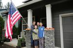 The Chapin family in front of their Camas, Washington, home. Mekhi is not pictured here.