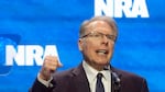 Wayne LaPierre, CEO and executive vice-president of the National Rifle Association, addresses the NRA convention in Indianapolis in April.