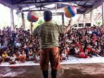 Clown Michael O'Neill in the Philippines.