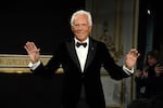 Giorgio Armani walks the runway during Paris Fashion Week in January 2019.