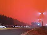 The Oregon State Correctional Institution near Salem, Oregon on Sept. 8, 2020. The prison was one of the prisons evacuated because of wildfires.