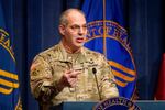 U.S. Army Gen. Gustave Perna, chief operating officer of Operation Warp Speed, speaks during a news conference on Operation Warp Speed and COVID-19 vaccine distribution, Tuesday, Jan. 12, 2021, in Washington. According to Oregon Gov. Kate Brown, Perna told her Thursday night that states will not receive increased shipments of vaccines from the national stockpile next week as expected.
