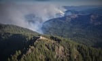 The Bull Fire Complex moves close to the Bull of the Woods Lookout Tower.