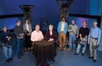 The "Oregon Art Beat" staff in 2006 with Jeff Douglas at its helm.