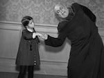 The Addams Family characters Wednesday and Uncle Fester. The actress who played the iconic Wednesday, Lisa Loring, died this weekend.