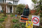 Cathryn Chudy was a volunteer for Don Orange's campaign who knocked on every door in her neighborhood's voting precinct.