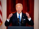 President Biden speaks to the media on July 1 following the Supreme Court's ruling ruling on presidential immunity.