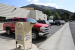 A ballot drop box outside the Grant County Sheriff's Department, August 29, 2019.