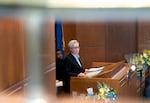 Gov. Tina Kotek delivers the state of the state speech during a joint session at the Oregon state Capitol in Salem, Ore., Jan. 13, 2025.