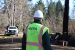 Cleanup crews with the U.S. Environmental Protection Agency are clearing hazardous waste from properties that burned in Oregon wildfires.