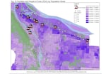 Portland State University masters students used Cleaner Air Oregon data to map the top 10 biggest industrial polluters along with Census data on who lives nearby.
