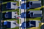 A housing development in Middlesex, Pa., is shown in March 2024.