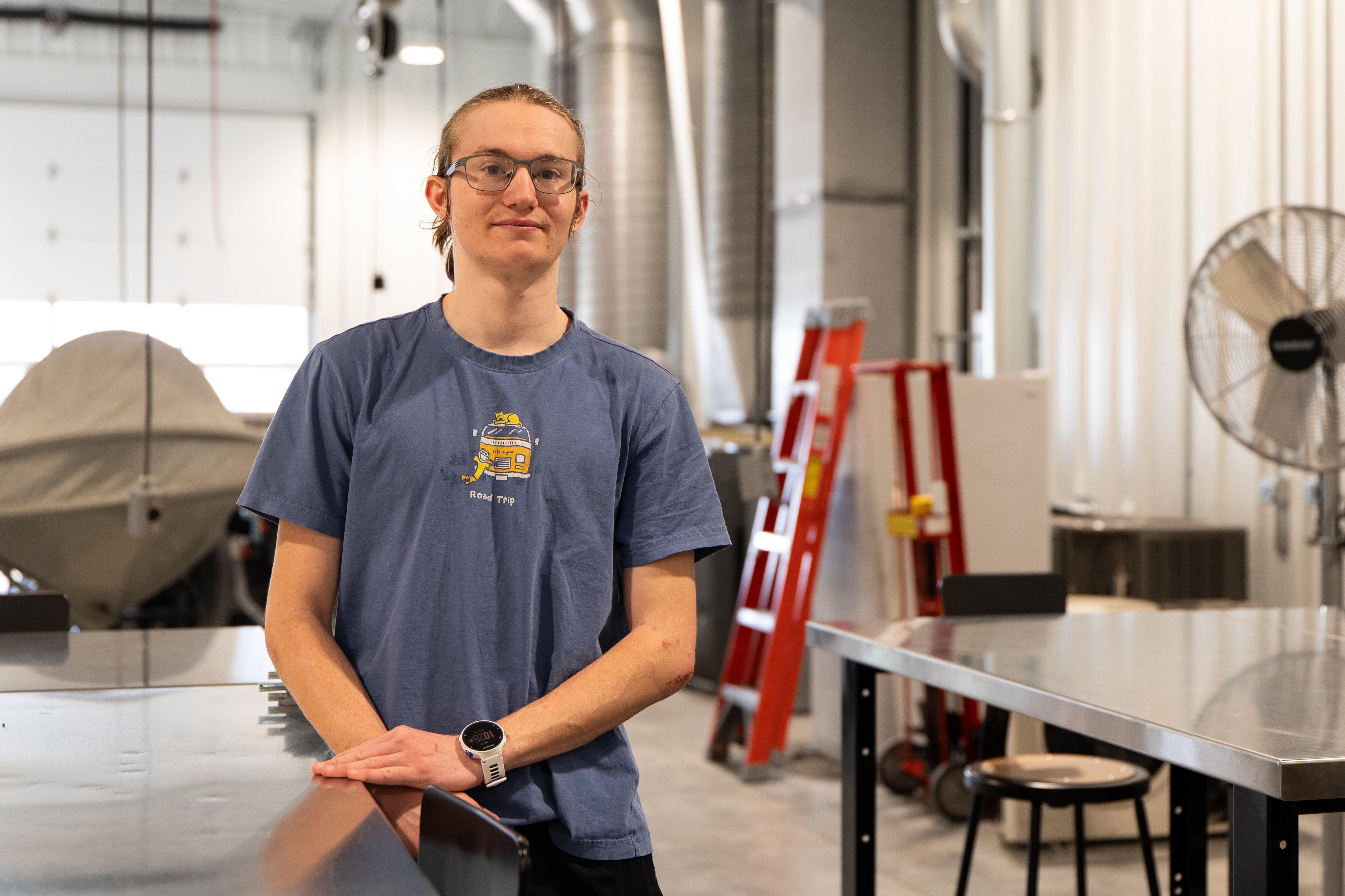 Shiloh Morter's goal is to become an engineer, but first, he is studying at Muscatine Community College.