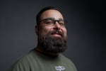 Tory Johnston, co-host and DJ of "Sounds of Survivance," poses for a portrait in this undated photo. The weekly radio show, which airs on KEXP in Seattle, plays Indigenous music from around the world. Johnston is also an enrolled member of the Quinault Indian Nation and a lecturer in the American Indian Studies department at University of Washington.