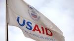 A flag is flown outside of the U.S. Agency for International Development (USAID) headquarters in Washington, D.C. is seen on Feb. 3.