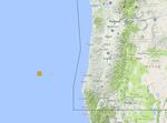 This Pacific Northwest Seismic Network map shows the epicenter of a magnitude 4.2 earthquake that struck off the Southern Oregon coast on Thursday, May 4, 2017.