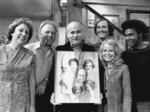 Norman Lear (center) created, developed and produced the hit show All in the Family, which ran from 1971 to 1979. The politically charged sitcom starred Jean Stapleton, Carroll O'Connor, Rob Reiner, Sally Struthers and Mike Evans.