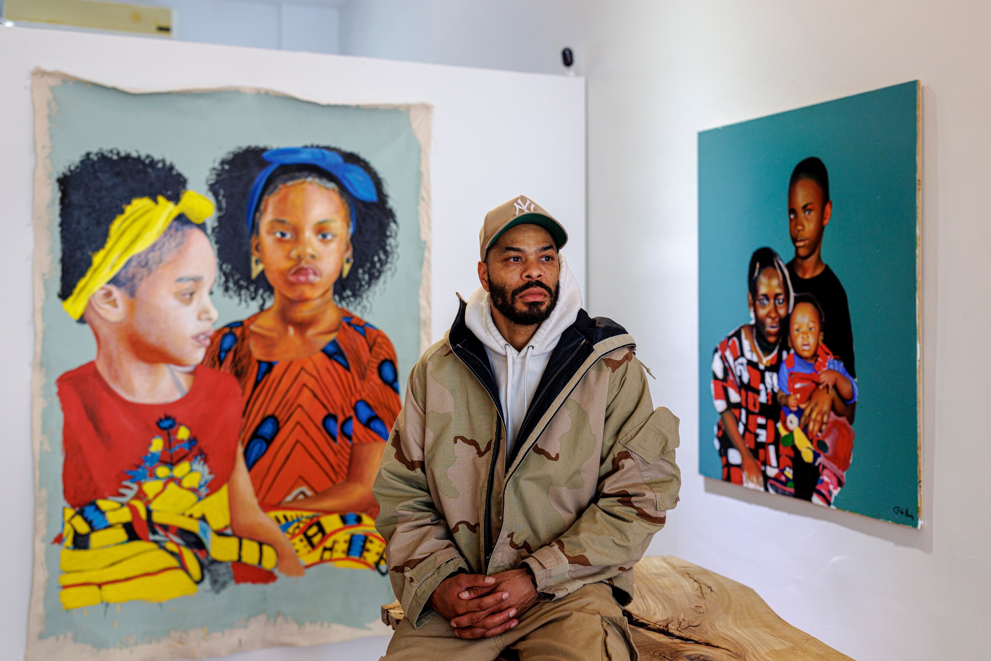 Ace Rice recently opened the PLOT Gallery at the square. He says he wants to use art to uplift his neighborhood.